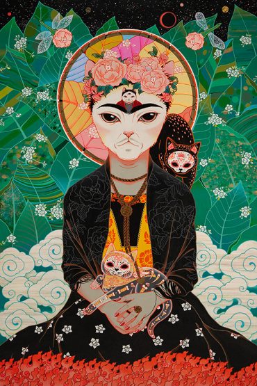 Cat Portrait – Frida Kahlo