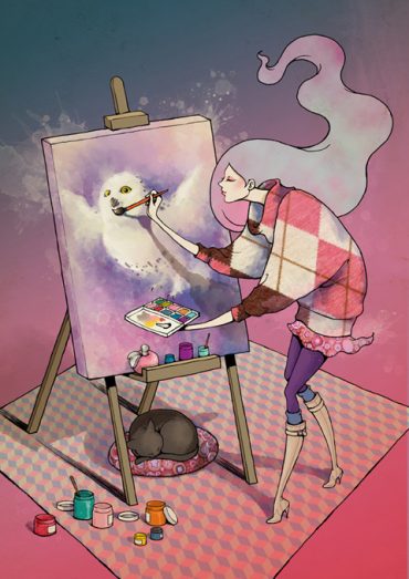 “Artist’s Secret” for NINA RICCI – Painting